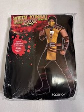 Mortal Kombat Klassic Scorpion Costume Adult Standard Up to Size 42