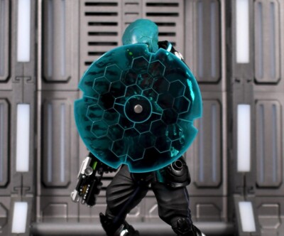 Energy Shield Accessory for Cosmic Legions (Style 3) - Shadow Circle Teal