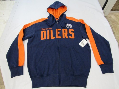 New Edmonton Oilers Mens Size L Large G-III Full Zip Jacket Hoodie - Picture 5 of 6