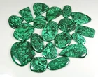 Natural Green Malachite Mix Shape Cabochon Loose Gemstone Wholesale Lot