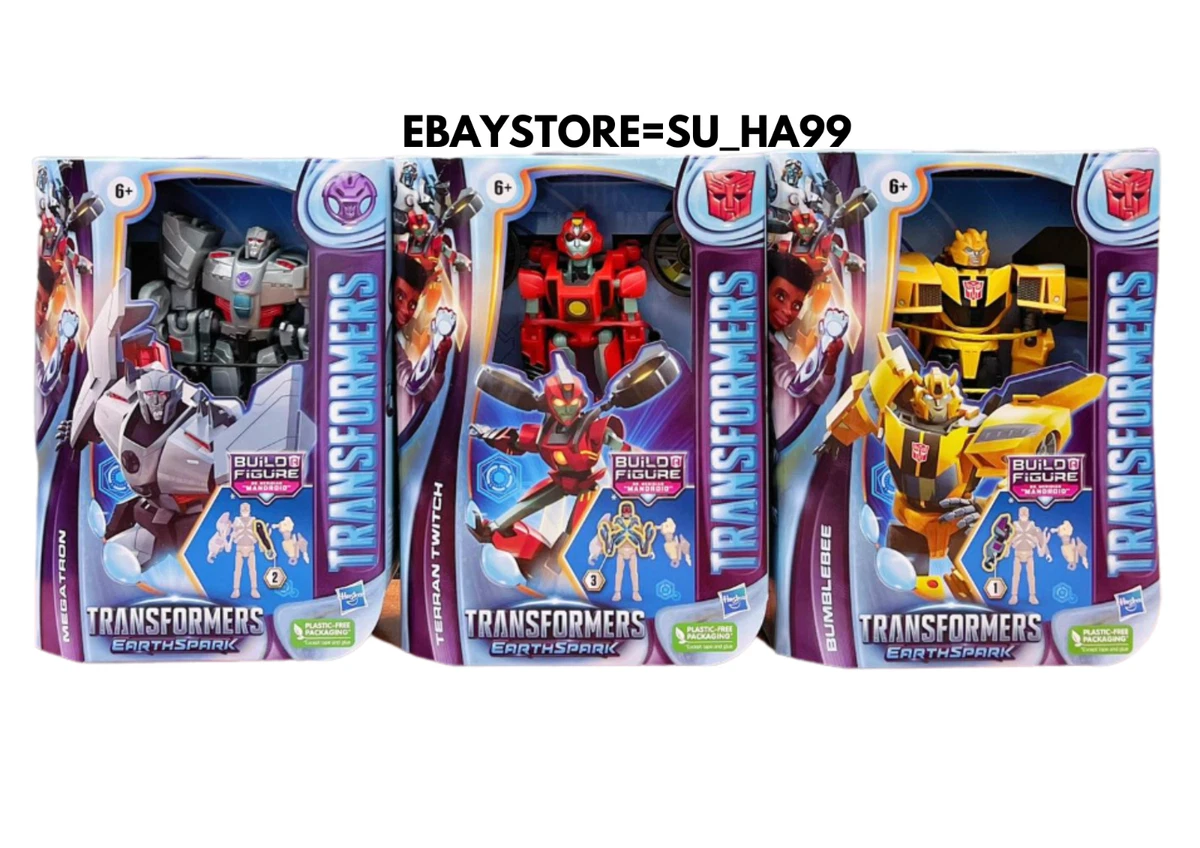 HASBRO TRANSFORMERS ANIMATED EARTHSPARK DELUXE SET OF 3 ACTION FIGURE(INHAND)