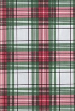 Kane Holiday PEVA Vinyl Tablecloth, Red Green Tartan Plaid, Flannel Back 52 x 70