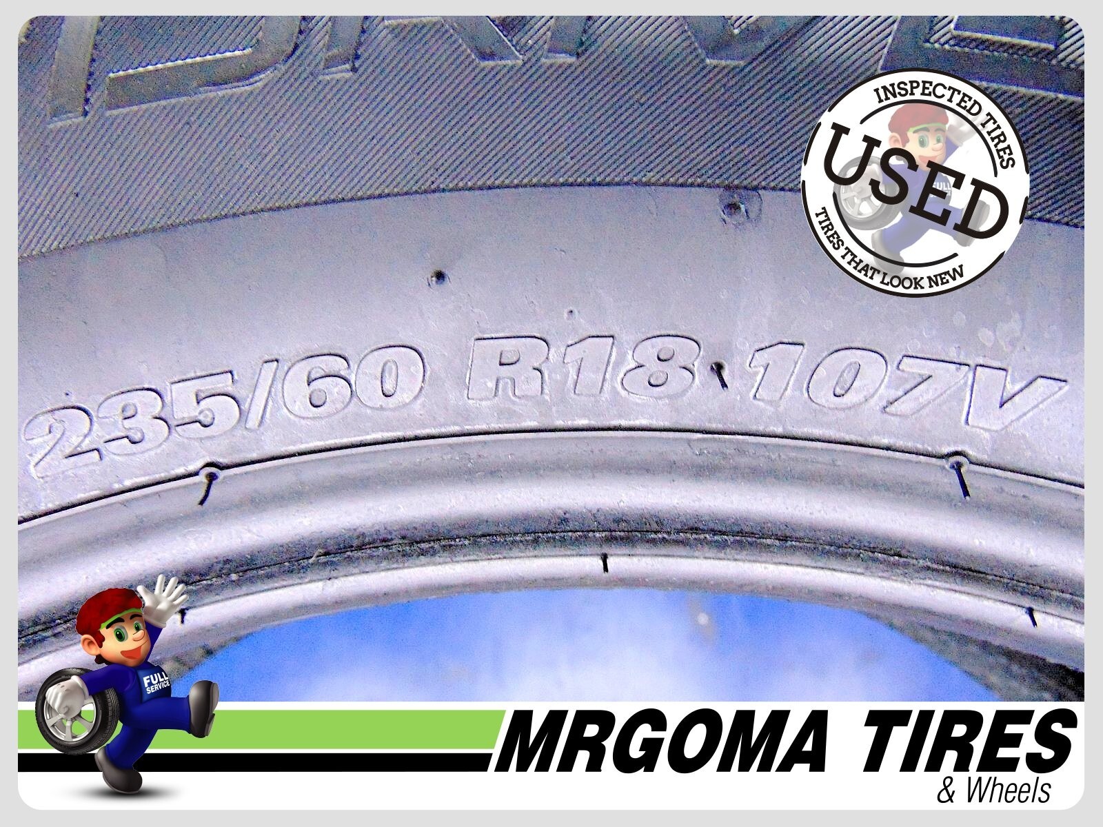 SET OF 2 SUREDRIVE TOURING A/S 235/60/18 USED TIRES 95 LIFE NO PATCH