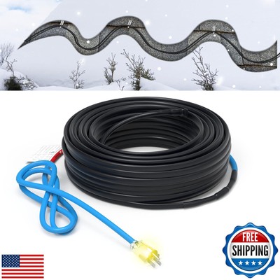 TOPDURE TDSF1 75ft Ice Dam Heat Cables for Roofs, Self-Regulating, ETL Certif