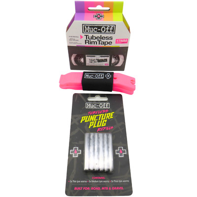 Muc-Off Reifenset Pannenstopfen/Tubeless 17m Felgenband/Reifenhebel Restposten