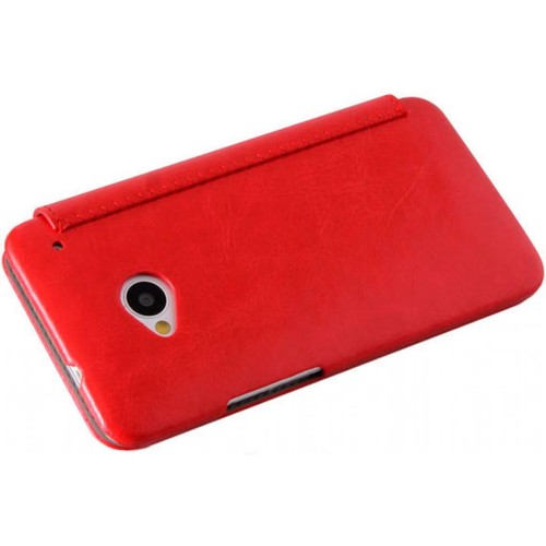 GENUINE HOCO HTC ONE M7 HAND MADE REAL LEATHER FLIP STYLE FOLDING CASE COVER - Picture 17 of 17
