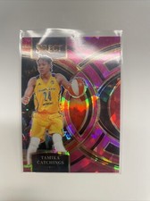 2024 Panini Select WNBA Tamika Catchings Premier Pink Cracked Ice - #184   Fever