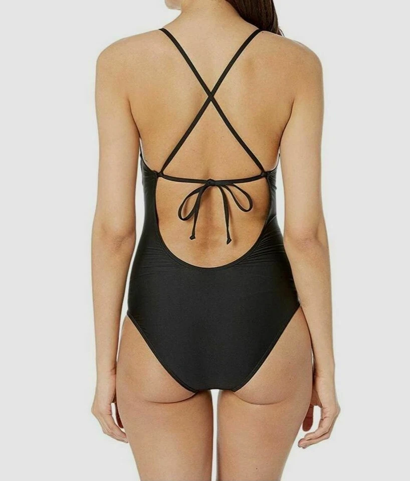 Traje de baño Splendid para mujer 243675 sólido extraíble copa suave de una pieza talla M Foto 2 de 2