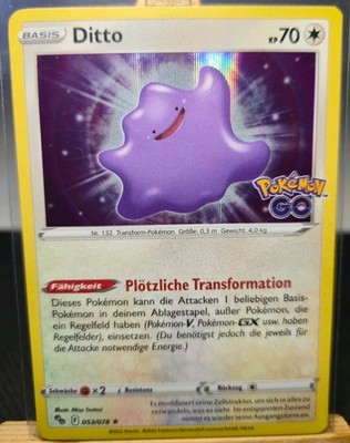 Ditto 53/ 78 HOLO POKEMON GO N/M POKEMON DEUTSCH