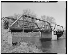 2. VIEW WEST SOUTHWEST. - Ten Eyck Road Bridge, Spanning Sugar River, Brodhead,