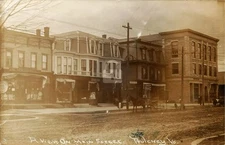 Poultney VT Vermont Main Street View 1912 RPPC Photo Postcard COPY