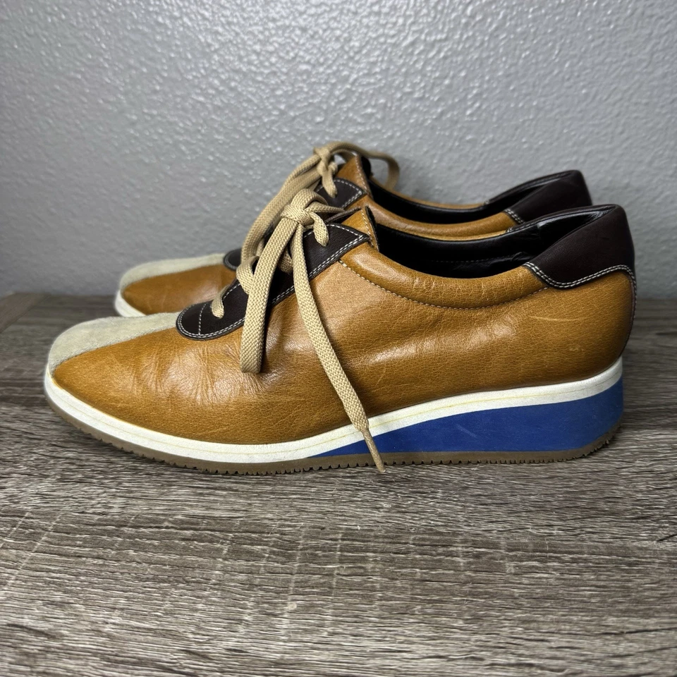 Zapatos de colección Mui Mui de Prada Italia cuero genuino con cordones 37,5 7,5 EE. UU. para mujer Foto 3 de 4