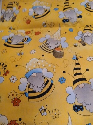 3 yrs fabric  yellow bumble bees 45'' wide Laurie Campbell