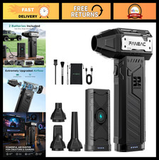 Powerful Electric Air Duster - 150,000 RPM, 3-Speed, 2 Battery Packs, Dust Sno