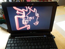 Asus Eee PC 1000H-Gebraucht aber funktionsfähig. Mit KFZ Adapter