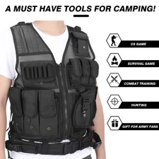 Tactical Vest Outdoor Adjustable Security Training Protective Outdoor Vest ISVE