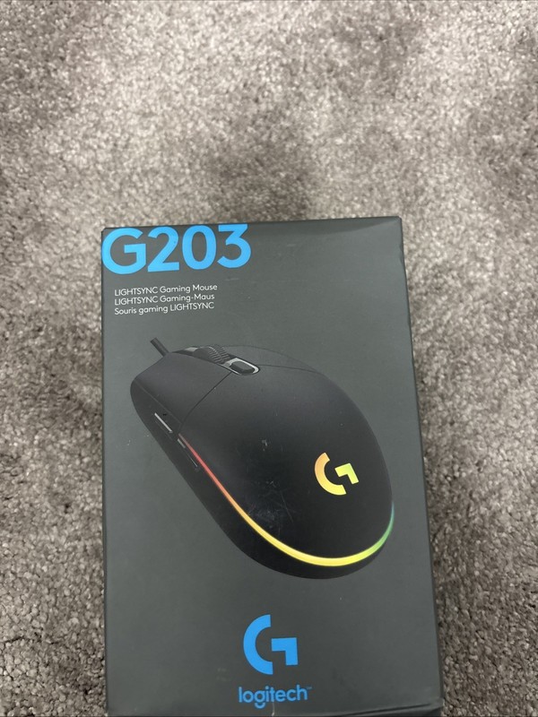 Logitech G203 LightSync Gaming Mouse USB Wired, RGB, Black