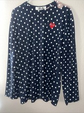 Commes des Gar ons Long Sleeve Polka Dot Shirt Size Xl