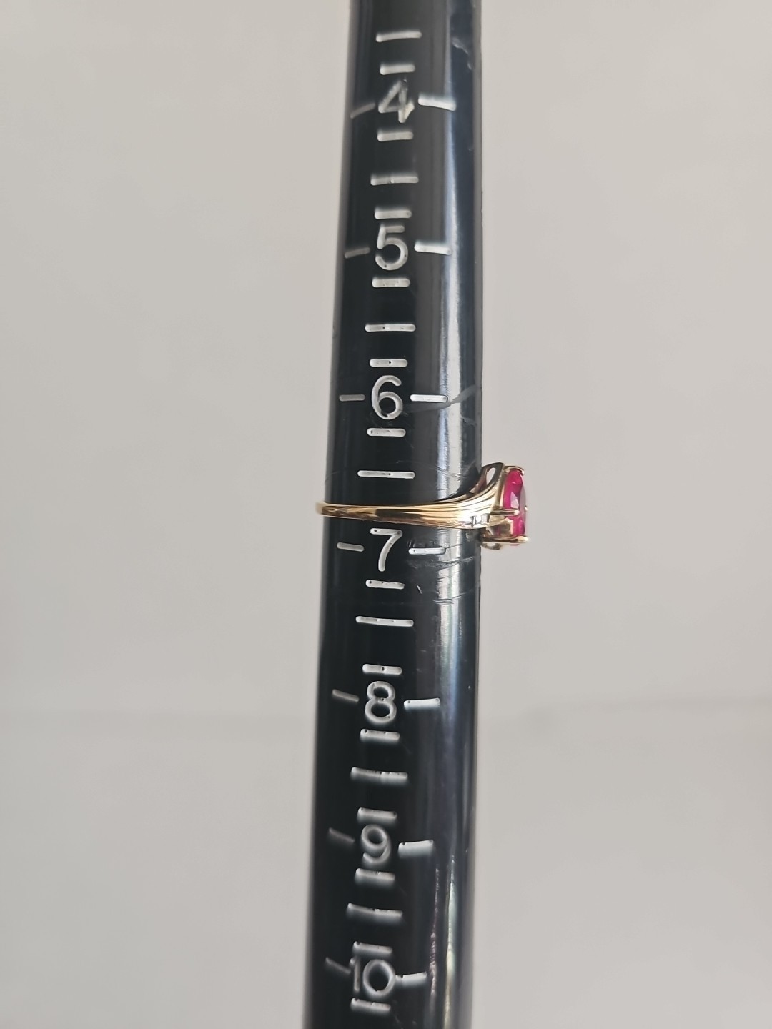 10k Red Ruby Double Heart Ring With Matching Earr… - image 14