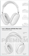 4in1 Silicone Case for AirPods Max Cover Ear Cup Pad Headband Protector Skin