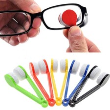 Eyeglass Cleaner Pads Microfiber Eyeglass  Sunglasses Cleaner Tool Multi-Color