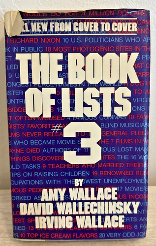 The Book Of List #3 By Amy Wallace, David W, Irving Wallace 1983 - Picture 1 of 11