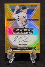 2021 Prizm Draft Picks Signing Sessions Ian Seymour Auto Gold 01/10 #SS-IS Rays