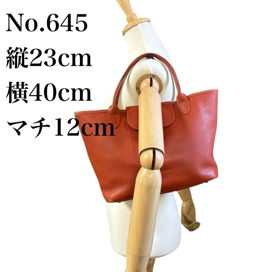 Excellent condition Longchamp grained leather han… - image 14