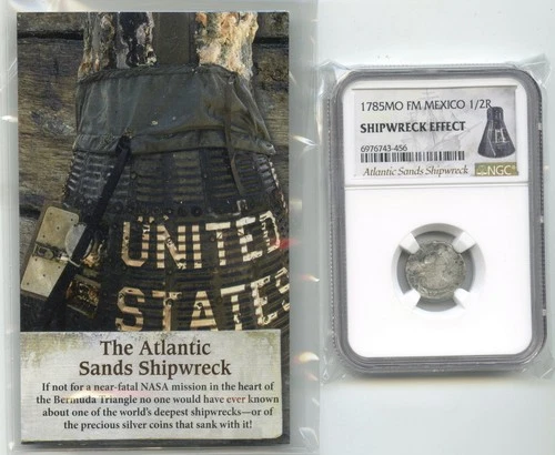1785- Mo FM Mexico 1/2R Shipwreck Effect NGC Certified Atlantic Sands - P423
