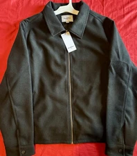 NWT Goodfellow & Co Men’s Collared zip up jacket Size XL Black,retail $45.00