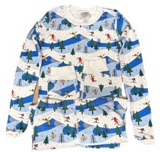 Hanna Andersson Boys Ski Theme 2 piece Pajamas Size 10 Cotton OEKO-TEX