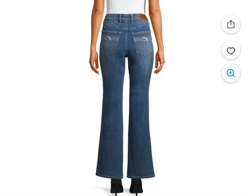 JORDACHE Jeans 28 Vintage Retro REESE High Waisted Slim BOOTCUT Stretch Western - Picture 4 of 14