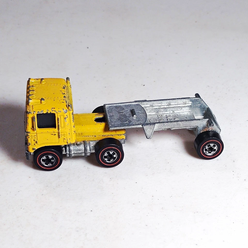 Vintage Mattel Road King Cab Mountain Mining And Trailer Hot Wheels Redline - Image 1 of 4