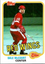 1981-82 Topps #21 Dale McCourt hockey card 5OOO