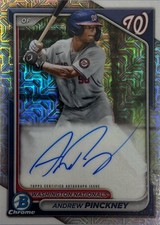 2024 Bowman Chrome Mega Chrome Prospect Autographs#BMA-AP Andrew Pinckney