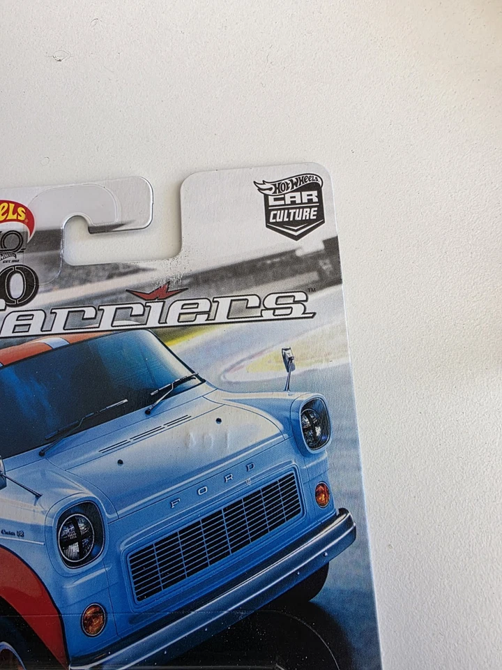 Transportadores de carga Hot Wheels Ford Transit Super Van -Gulf Car Culture - en protector Foto 4 de 4