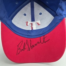 Texas Rangers Buck Showalter Signed Hat Cap Strapback MLB Blue Red White Coach