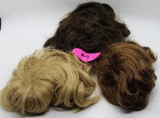 VINTAGE 3 PCS DOLL WIGS BLONDE  BRUNETTE BELL CERAMICS 9