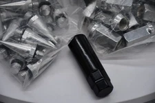 Chrome Spiked Lug Nut Kit 24 Pieces 1/2" for 5/6 fitments 80mm Tall W/ Key