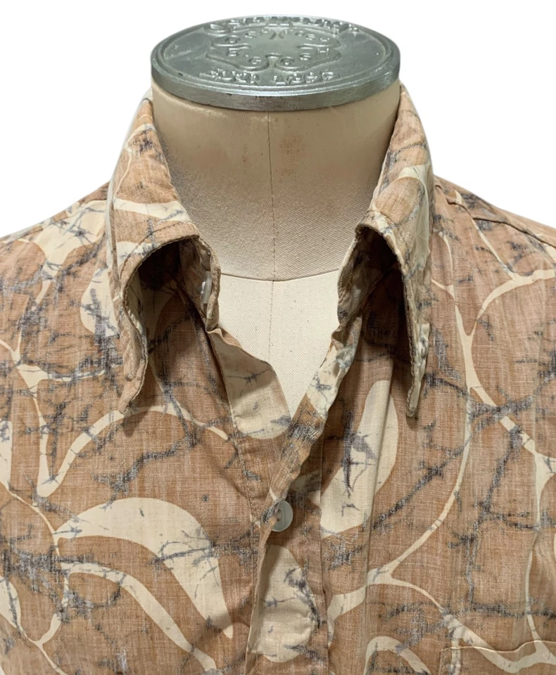 KAHALA Men's Vintage 80s Batik Reverse Print SS Hawaiian Shirt - Sz XL/XXL - Image 3 of 4