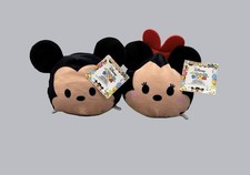 Disney Tsum Tsum Mickey Minnie Mouse 8" Plush Stackable Set NWT Flaw Read