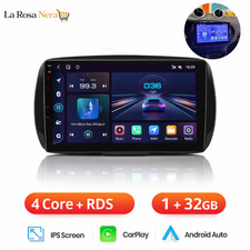 Autoradio Smart 453 Fortwo 2014 2020 Stereo Carplay Android Auto 2 DIN 9 Pollici