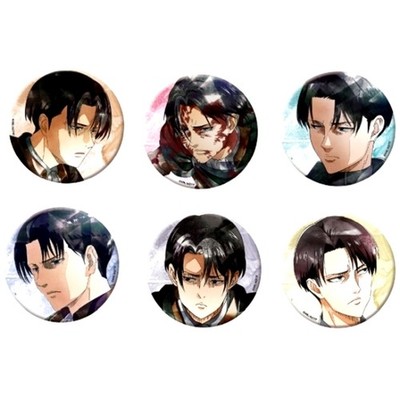 6er Set Levi AoT Art-Pic Character Button Collection Vol.3 Japan C507