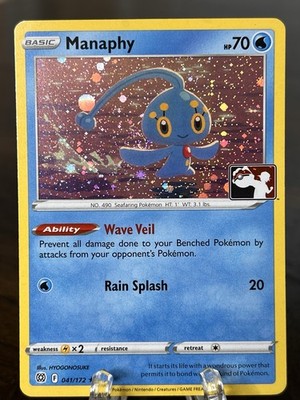Manaphy 041/172 Prize Pack Series 3 Play! Pokemon Stamped Holo Near Mint