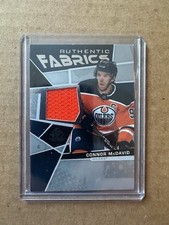2021-22 Upper Deck SP Game Used Authentic Fabrics Connor McDavid #AF-CM Oilers