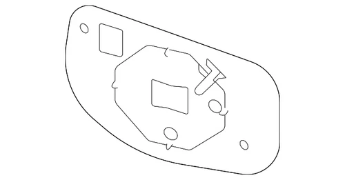 Genuine Subaru Mirror Glass 91039AN02A