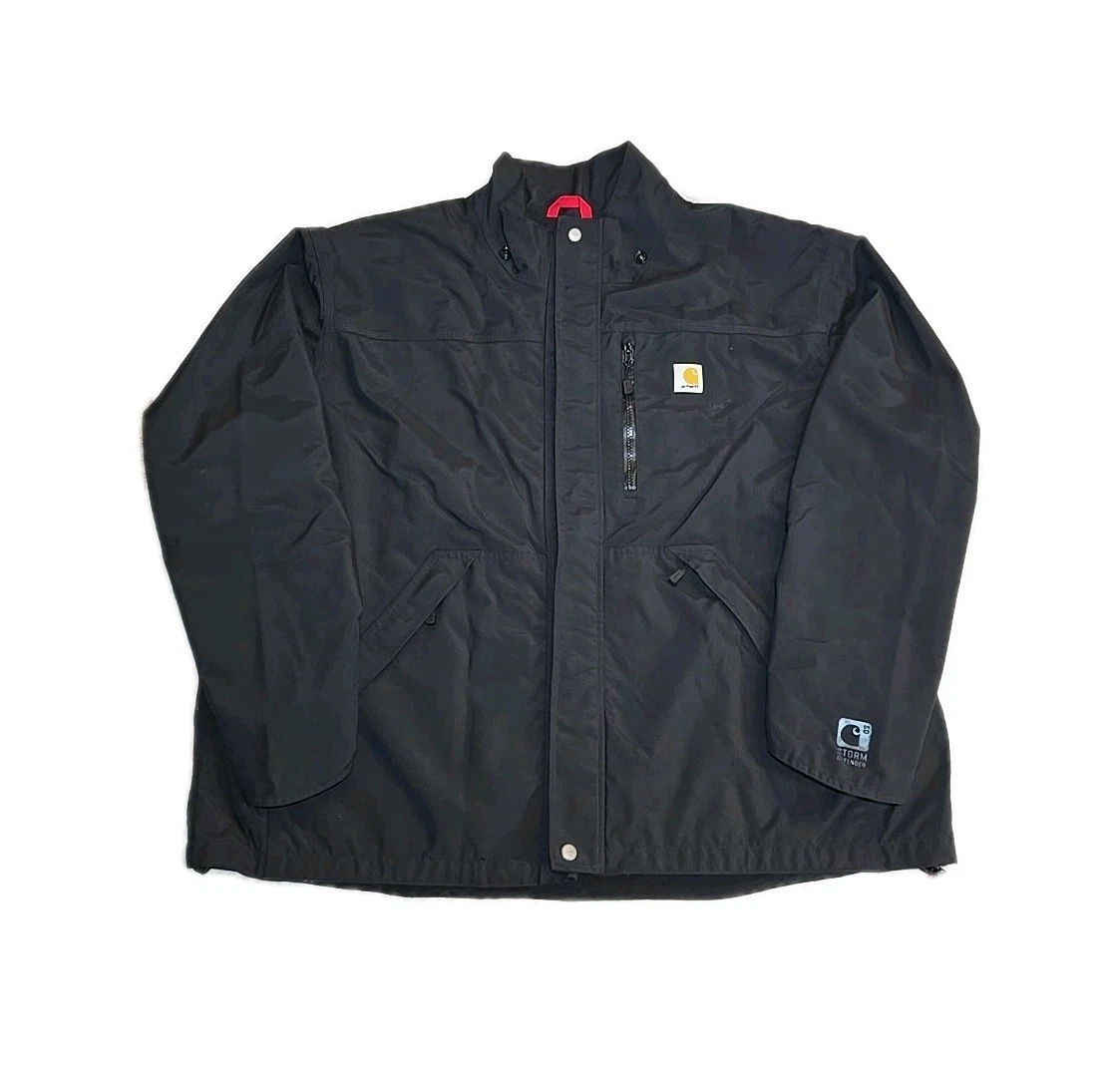 Mens Carhartt Shoreline Storm Defender Jacket 2XL J162 001 - Good Condition