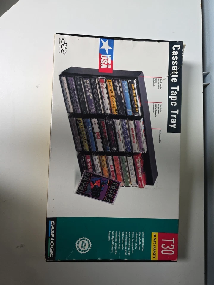 Vintage  Case Logic Cassette Tape  Tray T30 1990s - Image 2 of 4