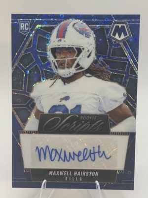 2025 Panini Mosaic - Rookie Scripts Maxwell Hairston #RS-MHN No Huddle Blue...