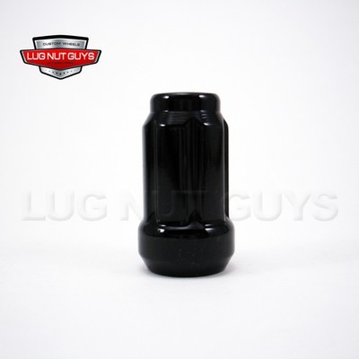 1 Black Lug Wheel Nut Tuner Spline Drive Acorn 12x1.25